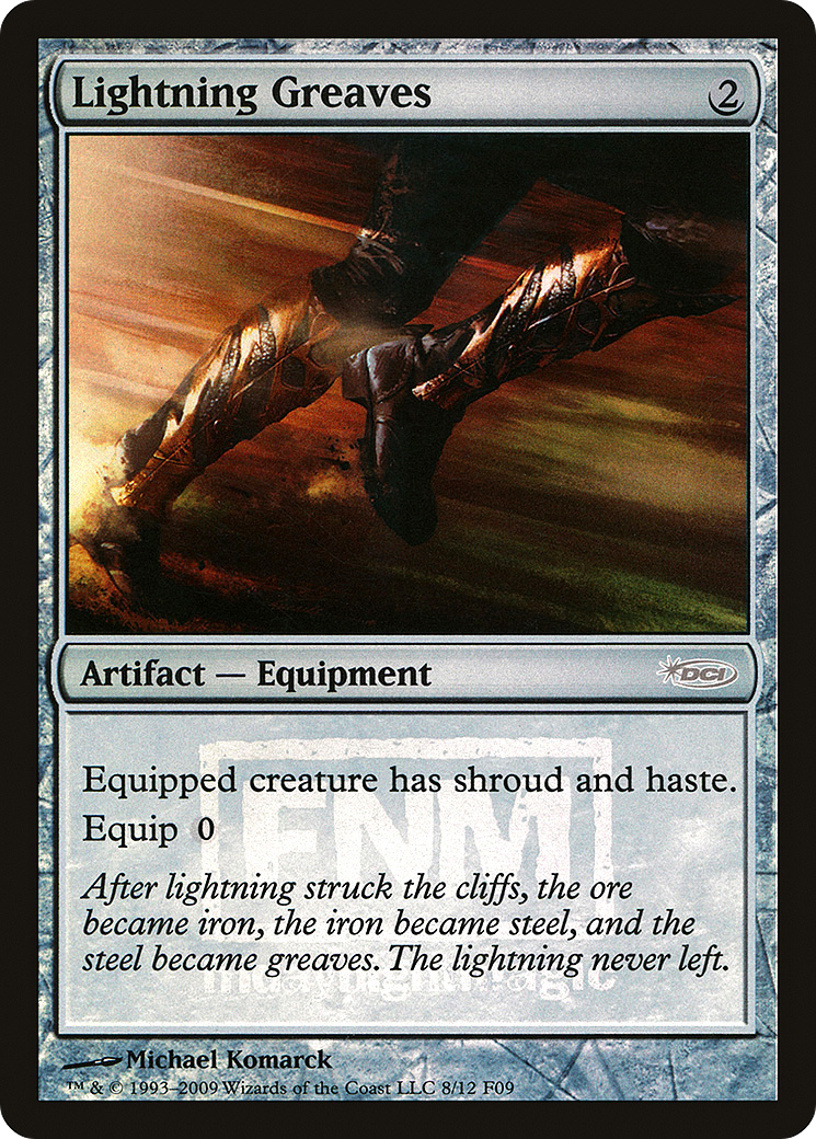 Lightning Greaves (F09-008) - Friday Night Magic 2009 Foil - Premium MTG Single from Wizards of the Coast - Just $3.89! Shop now at Game Crave Tournament Store