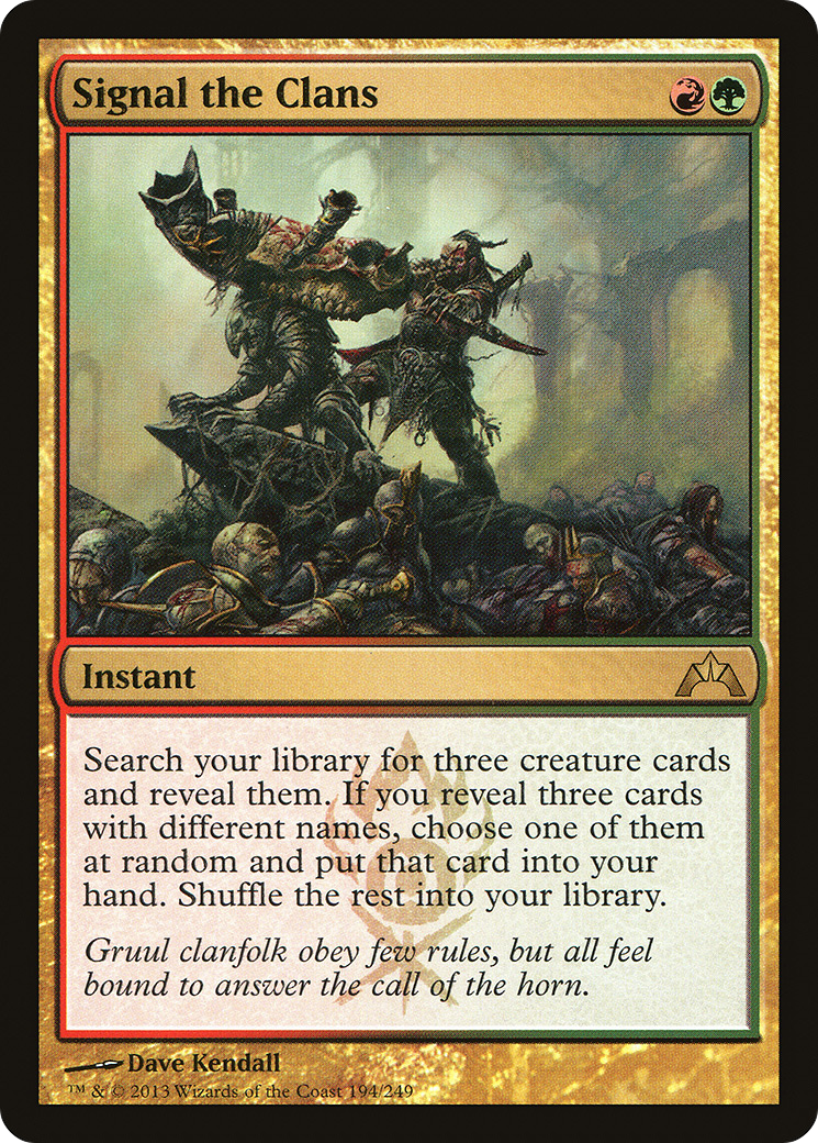 Signal the Clans (GTC-194) - Gatecrash - Premium MTG Single from Wizards of the Coast - Just $0.09! Shop now at Game Crave Tournament Store