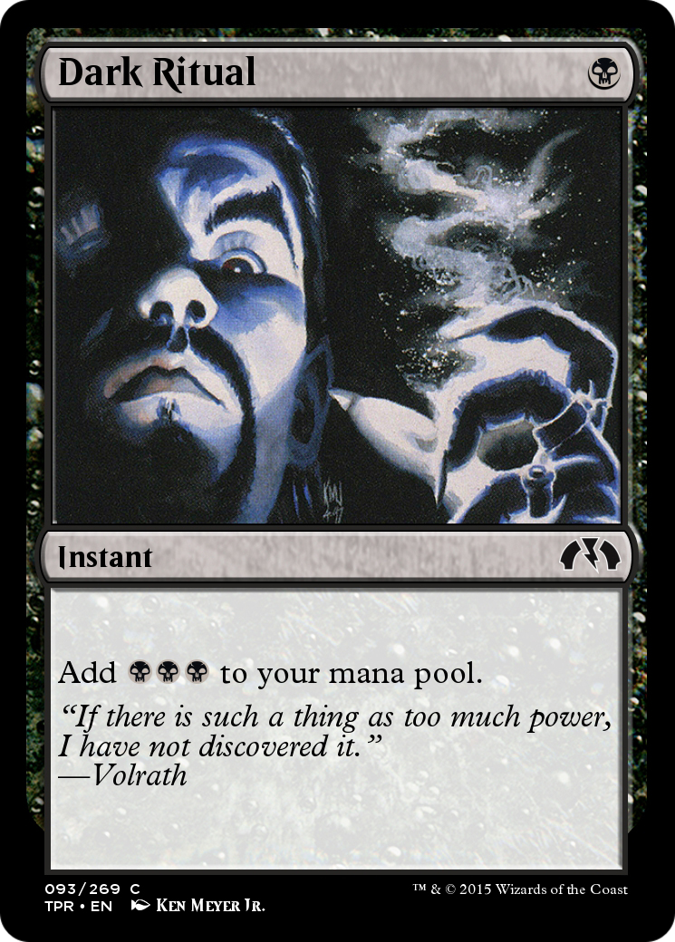 Dark Ritual (TPR-093) - Tempest Remastered - Premium MTG Single from Wizards of the Coast - Just $0! Shop now at Game Crave Tournament Store