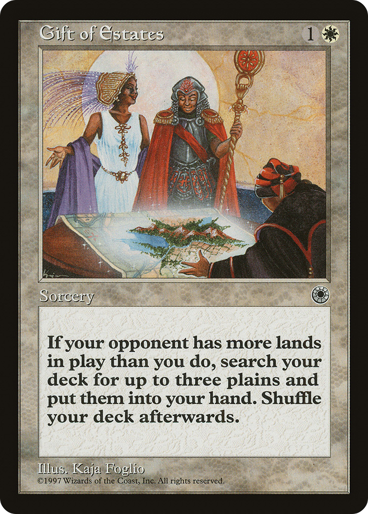 Gift of Estates (POR-017) - Portal - Premium MTG Single from Wizards of the Coast - Just $2.95! Shop now at Game Crave Tournament Store