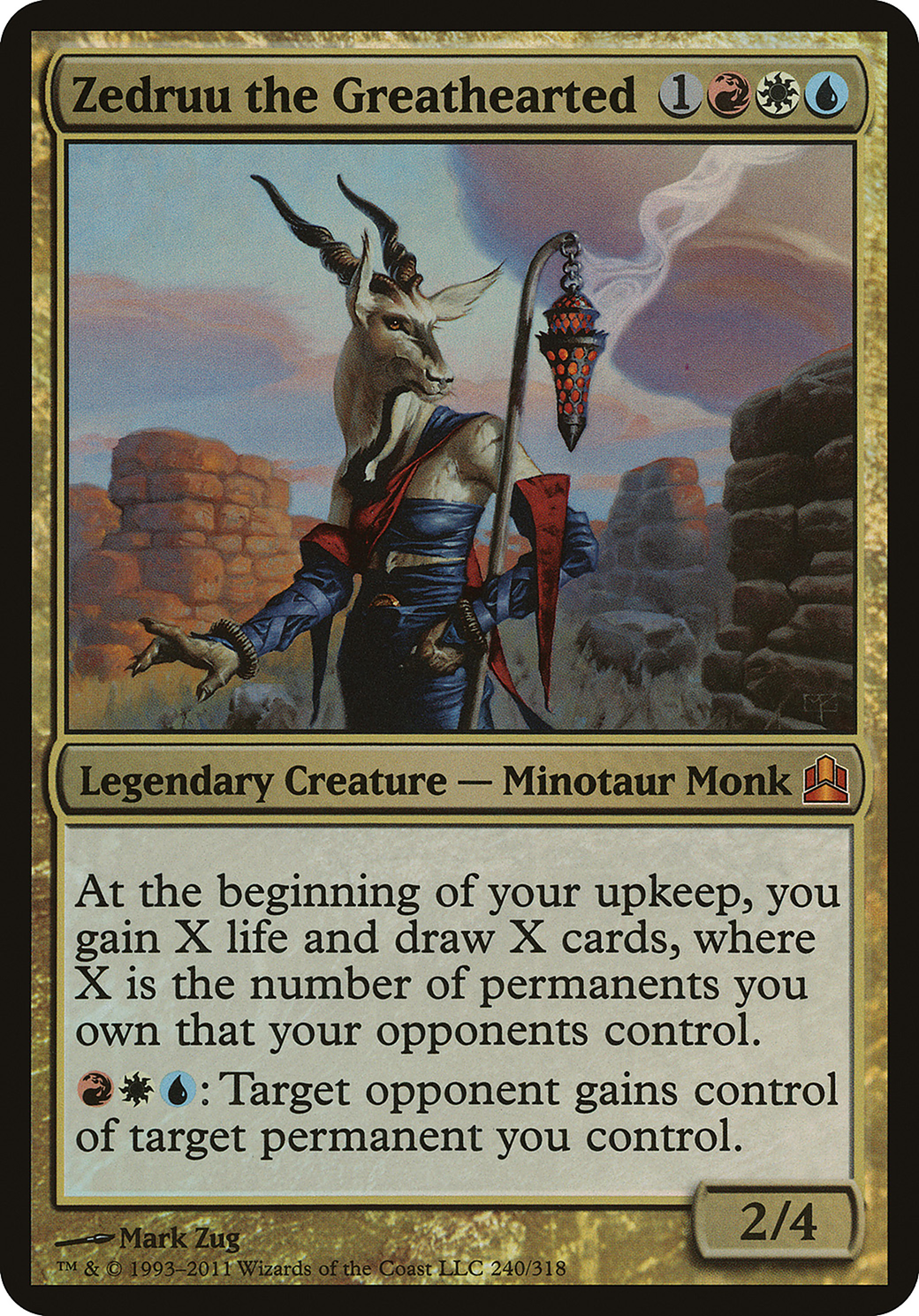 Zedruu the Greathearted (OCMD-240) - Commander 2011 Oversized Foil - Premium MTG Single from Wizards of the Coast - Just $0.47! Shop now at Game Crave Tournament Store
