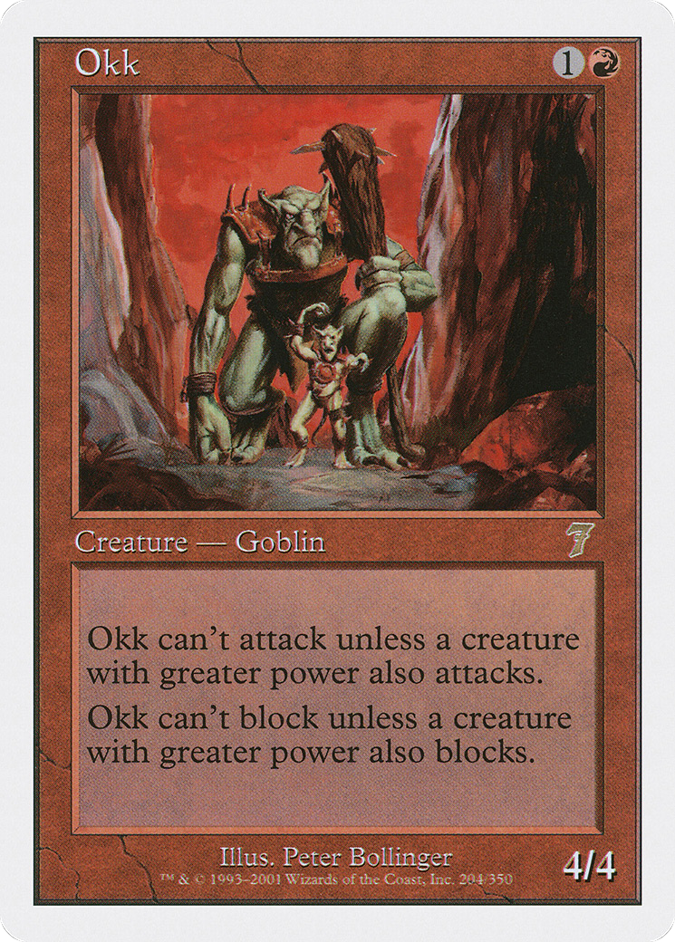 Okk (7ED-204) - Seventh Edition - Premium MTG Single from Wizards of the Coast - Just $0.25! Shop now at Game Crave Tournament Store