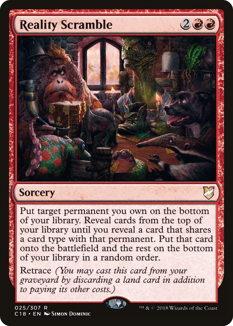 Reality Scramble (C18-025) - Commander 2018 - Premium MTG Single from Wizards of the Coast - Just $0.11! Shop now at Game Crave Tournament Store
