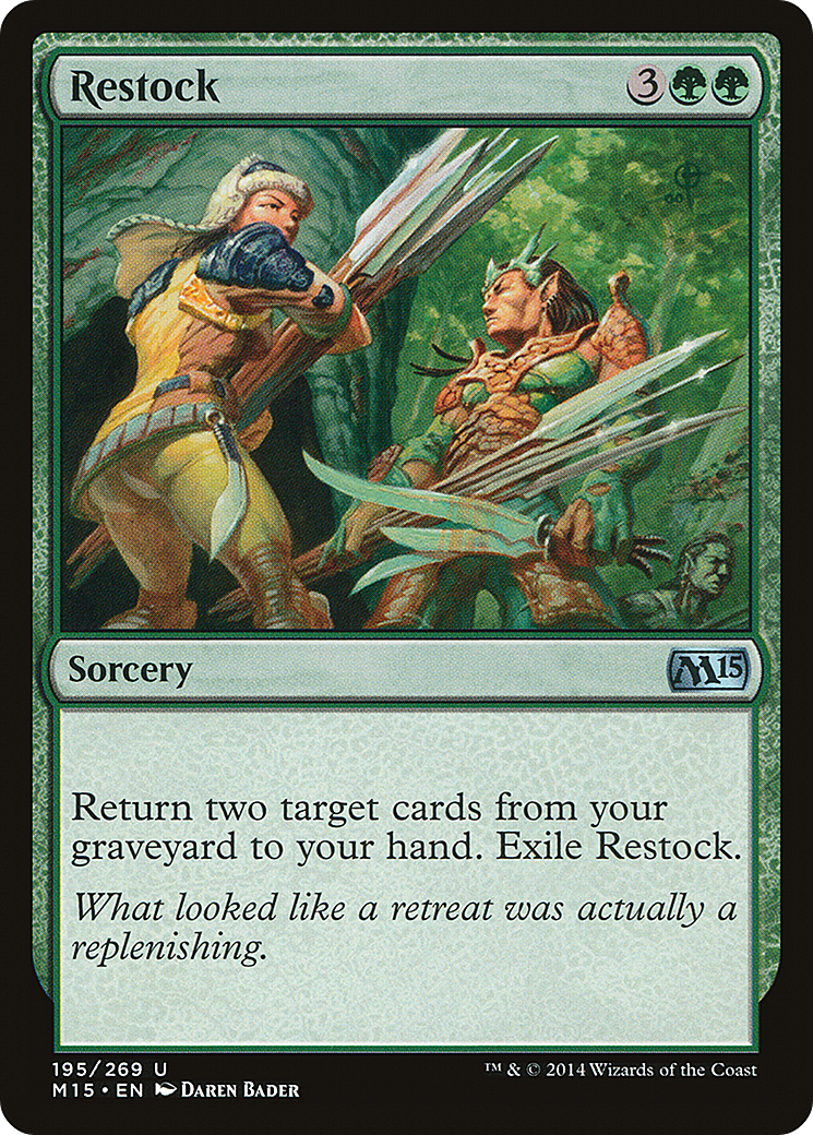 Restock (M15-195) - Magic 2015 - Premium MTG Single from Wizards of the Coast - Just $0.08! Shop now at Game Crave Tournament Store