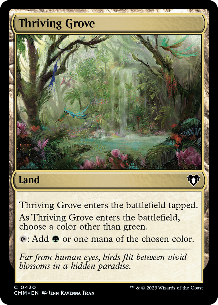 Thriving Grove (CMM-430) - Commander Masters - Premium MTG Single from Wizards of the Coast - Just $0.08! Shop now at Game Crave Tournament Store