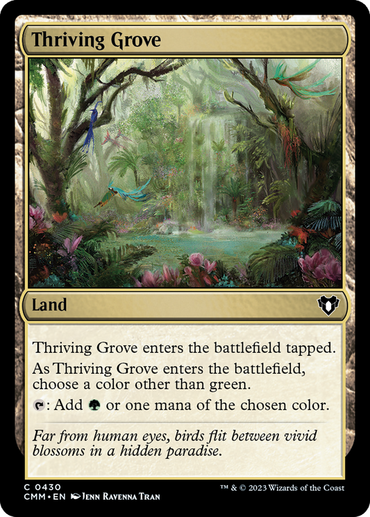 Thriving Grove (CMM-430) - Commander Masters Foil - Premium MTG Single from Wizards of the Coast - Just $0.08! Shop now at Game Crave Tournament Store