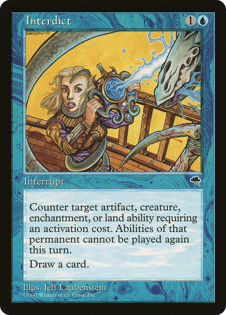 Interdict (TMP-069) - Tempest - Premium MTG Single from Wizards of the Coast - Just $0.08! Shop now at Game Crave Tournament Store