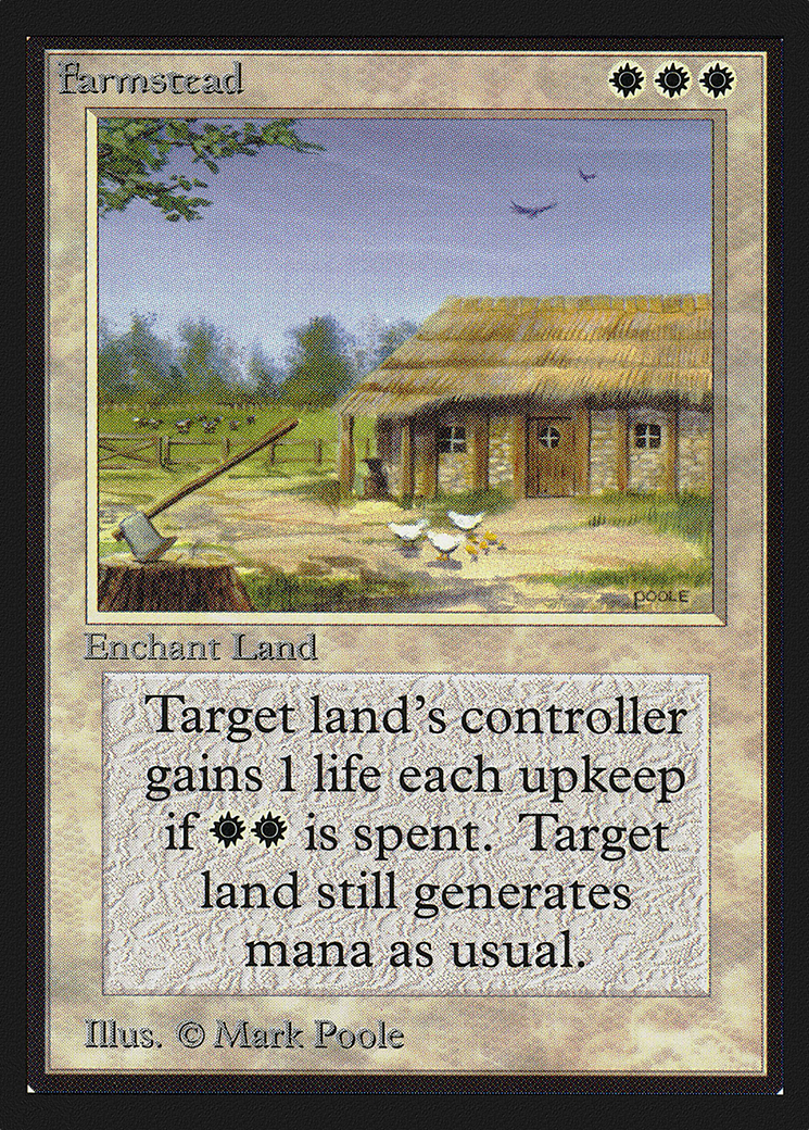 Farmstead (CED-020) - Collectors' Edition - Premium MTG Single from Wizards of the Coast - Just $0.90! Shop now at Game Crave Tournament Store