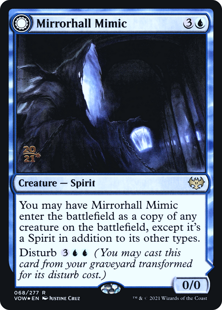 Mirrorhall Mimic // Ghastly Mimicry (PVOW-68S) - Innistrad: Crimson Vow Promos: (Double Faced Transform) Foil - Premium MTG Single from Wizards of the Coast - Just $0.37! Shop now at Game Crave Tournament Store