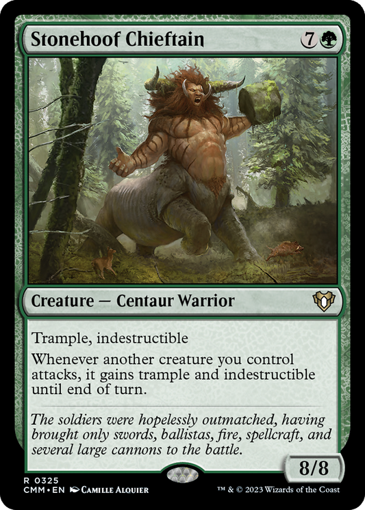 Stonehoof Chieftain (CMM-325) - Commander Masters - Premium MTG Single from Wizards of the Coast - Just $0.36! Shop now at Game Crave Tournament Store