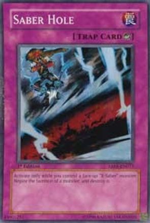 Saber Hole (ABPF-EN073) - Absolute Powerforce Unlimited - Premium Yugioh Single from Konami - Just $15.85! Shop now at Game Crave Tournament Store