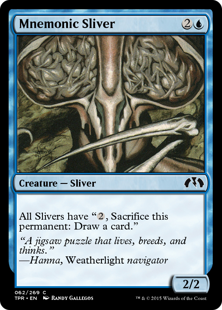 Mnemonic Sliver (TPR-062) - Tempest Remastered Foil - Premium MTG Single from Wizards of the Coast - Just $0! Shop now at Game Crave Tournament Store