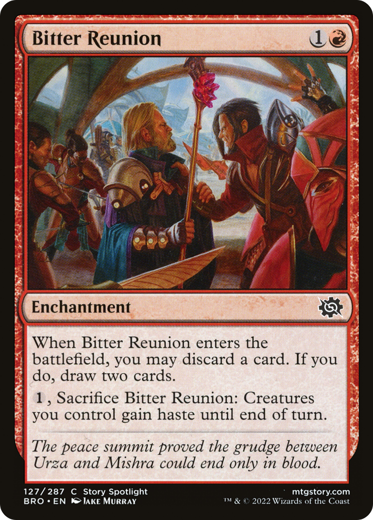 Bitter Reunion (BRO-127) - The Brothers' War - Premium MTG Single from Wizards of the Coast - Just $0.08! Shop now at Game Crave Tournament Store