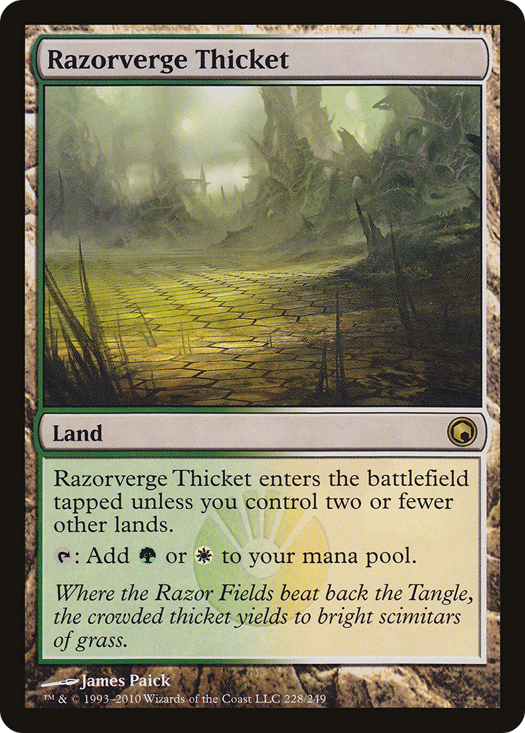 Razorverge Thicket (SOM-228) - Scars of Mirrodin - Premium MTG Single from Wizards of the Coast - Just $1.10! Shop now at Game Crave Tournament Store