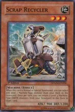 Scrap Recycler (SDMM-EN004) - Structure Deck: Machina Mayhem 1st Edition - Premium Yugioh Single from Konami - Just $0.38! Shop now at Game Crave Tournament Store