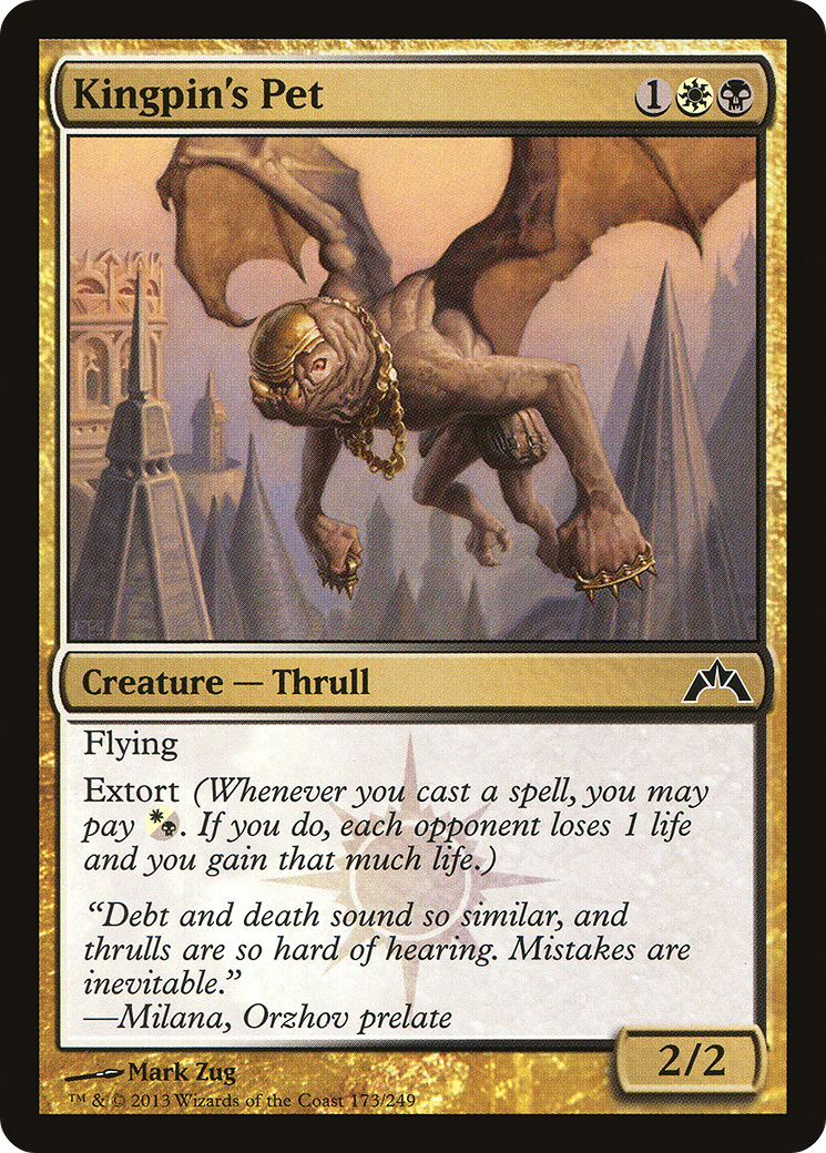 Kingpin's Pet (GTC-173) - Gatecrash Foil - Premium MTG Single from Wizards of the Coast - Just $0.58! Shop now at Game Crave Tournament Store