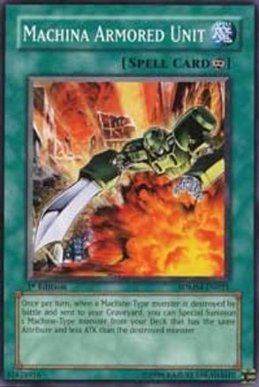 Machina Armored Unit (SDMM-EN021) - Structure Deck: Machina Mayhem 1st Edition - Premium Yugioh Single from Konami - Just $0.25! Shop now at Game Crave Tournament Store