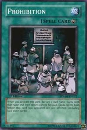 Prohibition (SDMM-EN022) - Structure Deck: Machina Mayhem Unlimited - Premium Yugioh Single from Konami - Just $0.69! Shop now at Game Crave Tournament Store