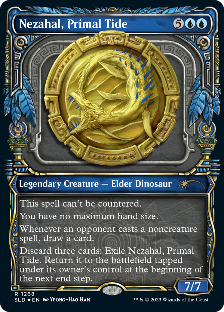Nezahal, Primal Tide (SLD-1268) - Secret Lair Drop: (Showcase) Foil - Premium MTG Single from Wizards of the Coast - Just $10.68! Shop now at Game Crave Tournament Store