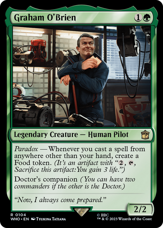Graham O'Brien (WHO-104) - Doctor Who - Premium MTG Single from Wizards of the Coast - Just $0.08! Shop now at Game Crave Tournament Store