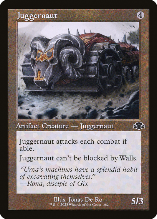 Juggernaut (DMR-382) - Dominaria Remastered Foil - Premium MTG Single from Wizards of the Coast - Just $0.08! Shop now at Game Crave Tournament Store