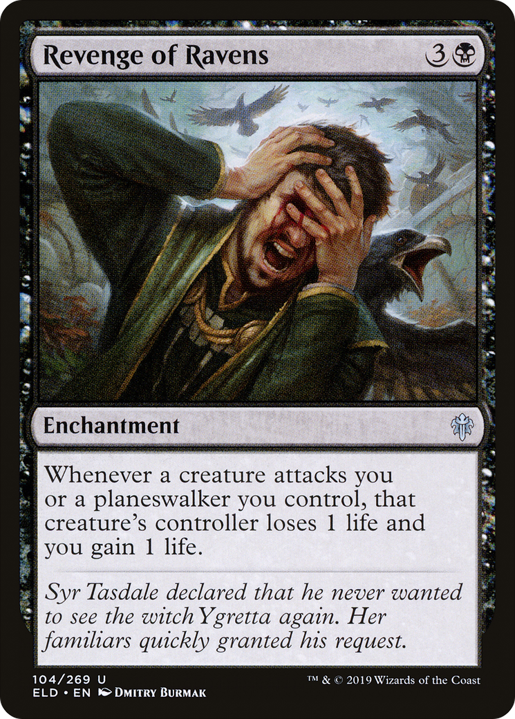 Revenge of Ravens (ELD-104) - Throne of Eldraine - Premium MTG Single from Wizards of the Coast - Just $0.16! Shop now at Game Crave Tournament Store