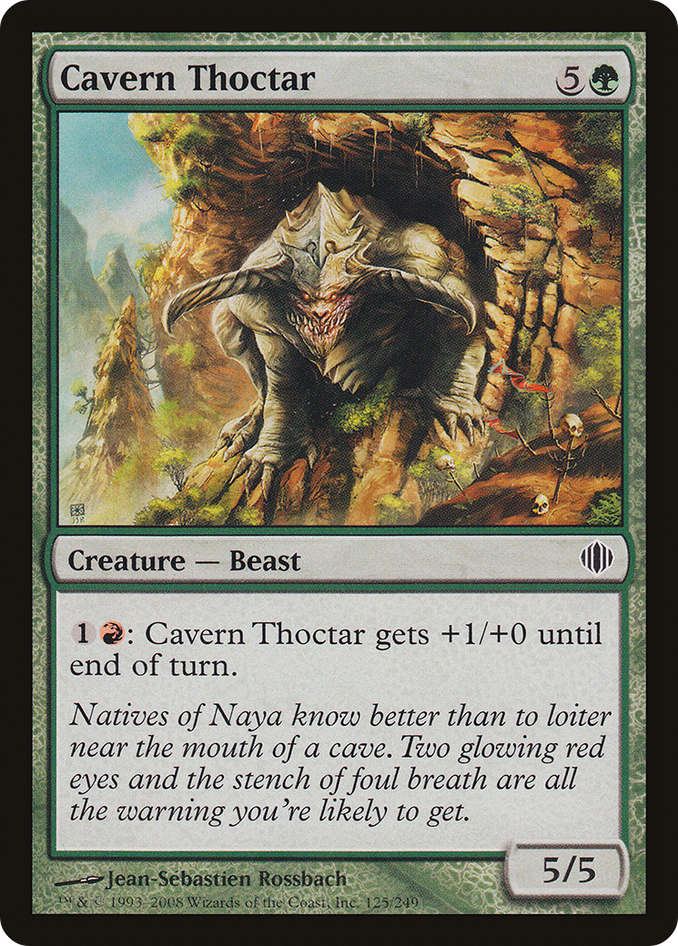 Cavern Thoctar (ALA-125) - Shards of Alara - Premium MTG Single from Wizards of the Coast - Just $0.08! Shop now at Game Crave Tournament Store