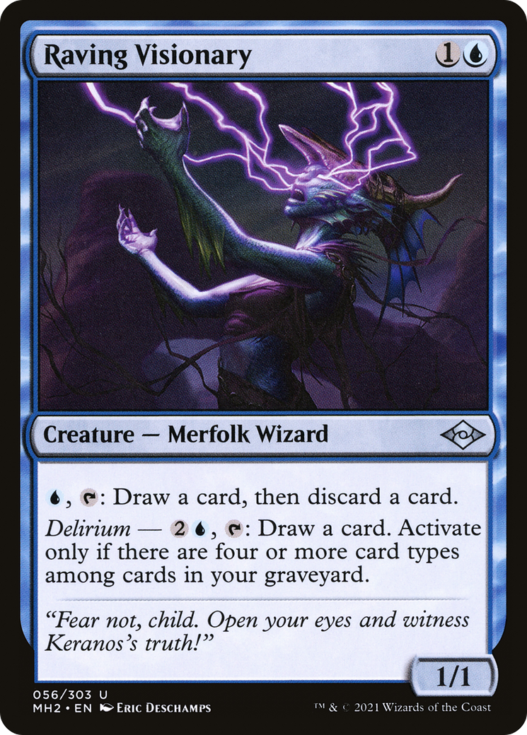 Raving Visionary (MH2-056) - Modern Horizons 2 - Premium MTG Single from Wizards of the Coast - Just $0.08! Shop now at Game Crave Tournament Store