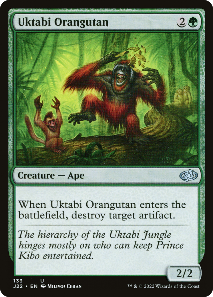 Uktabi Orangutan (J22-133) - Jumpstart 2022 - Premium MTG Single from Wizards of the Coast - Just $0.68! Shop now at Game Crave Tournament Store