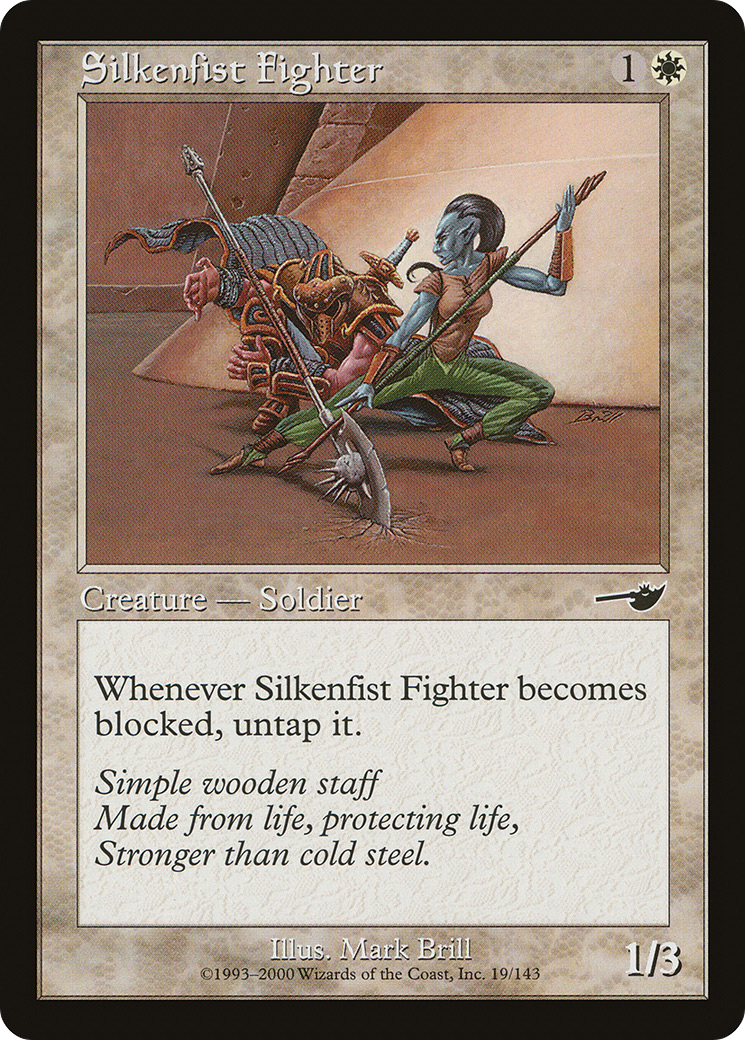 Silkenfist Fighter (NEM-019) - Nemesis - Premium MTG Single from Wizards of the Coast - Just $0.08! Shop now at Game Crave Tournament Store