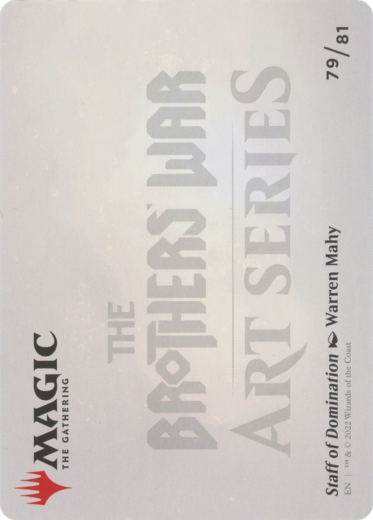 Staff of Domination // Staff of Domination (ABRO-079) - The Brothers' War Art Series (Borderless) - Premium MTG Single from Wizards of the Coast - Just $0! Shop now at Game Crave Tournament Store