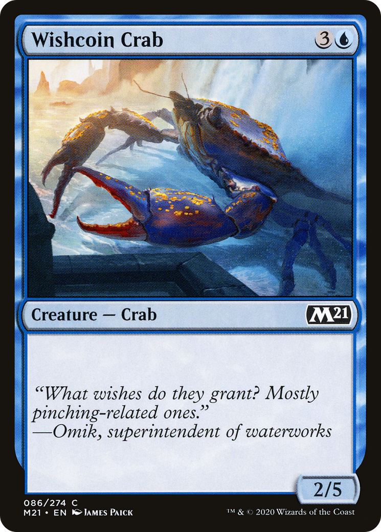 Wishcoin Crab (M21-086) - Core Set 2021 - Premium MTG Single from Wizards of the Coast - Just $0.08! Shop now at Game Crave Tournament Store