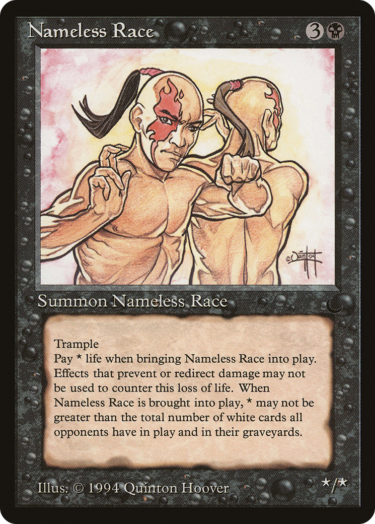 Nameless Race (DRK-050) - The Dark - Premium MTG Single from Wizards of the Coast - Just $0.82! Shop now at Game Crave Tournament Store