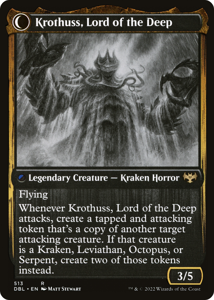 Runo Stromkirk // Krothuss, Lord of the Deep (DBL-513) - Innistrad: Double Feature: (Double Faced Transform) Foil - Premium MTG Single from Wizards of the Coast - Just $0.35! Shop now at Game Crave Tournament Store