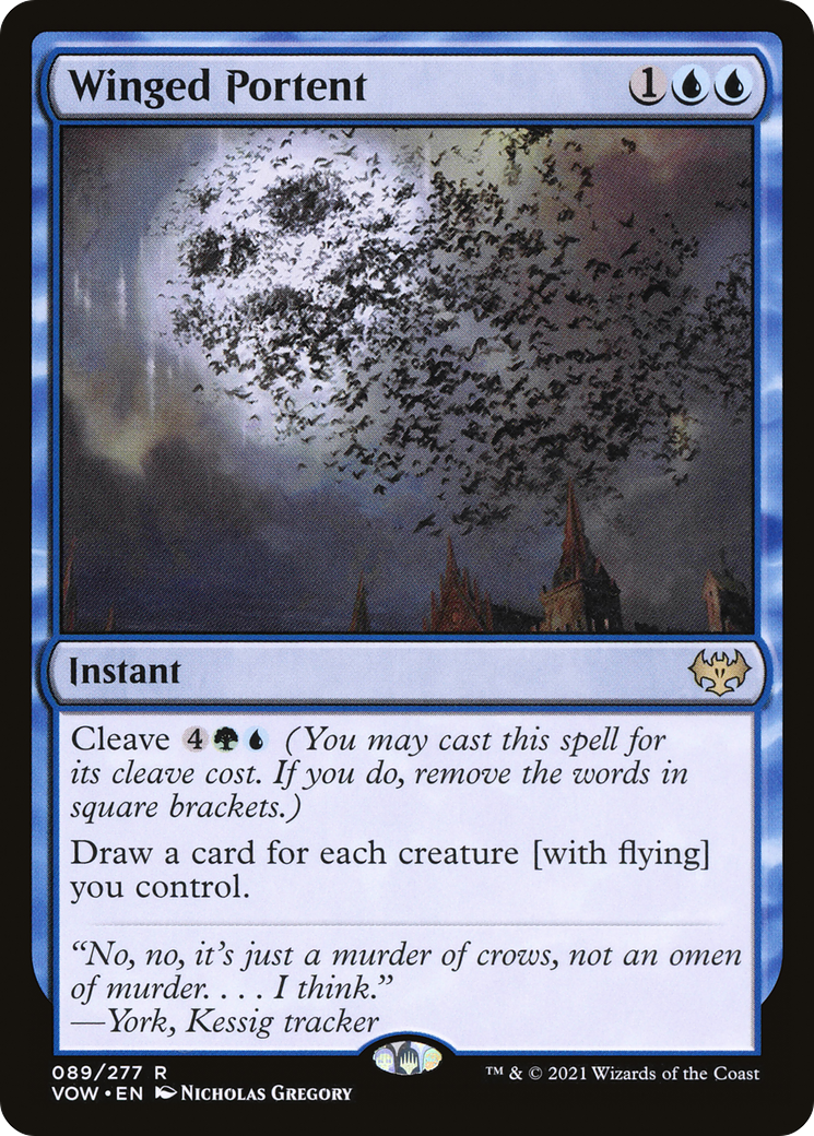 Winged Portent (VOW-089) - Innistrad: Crimson Vow Foil - Premium MTG Single from Wizards of the Coast - Just $0.27! Shop now at Game Crave Tournament Store