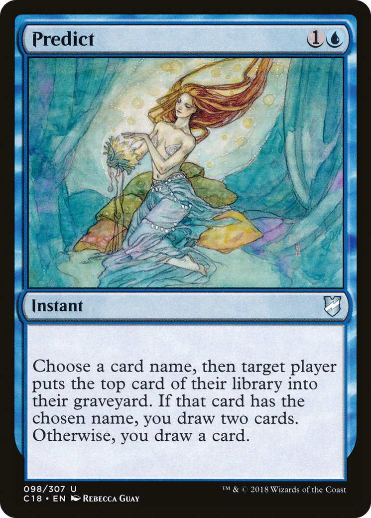 Predict (C18-098) - Commander 2018 - Premium MTG Single from Wizards of the Coast - Just $0.17! Shop now at Game Crave Tournament Store
