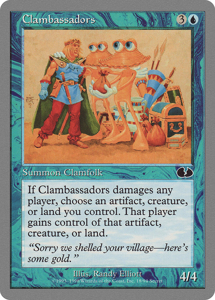 Clambassadors (UGL-018) - Unglued - Premium MTG Single from Wizards of the Coast - Just $0.33! Shop now at Game Crave Tournament Store