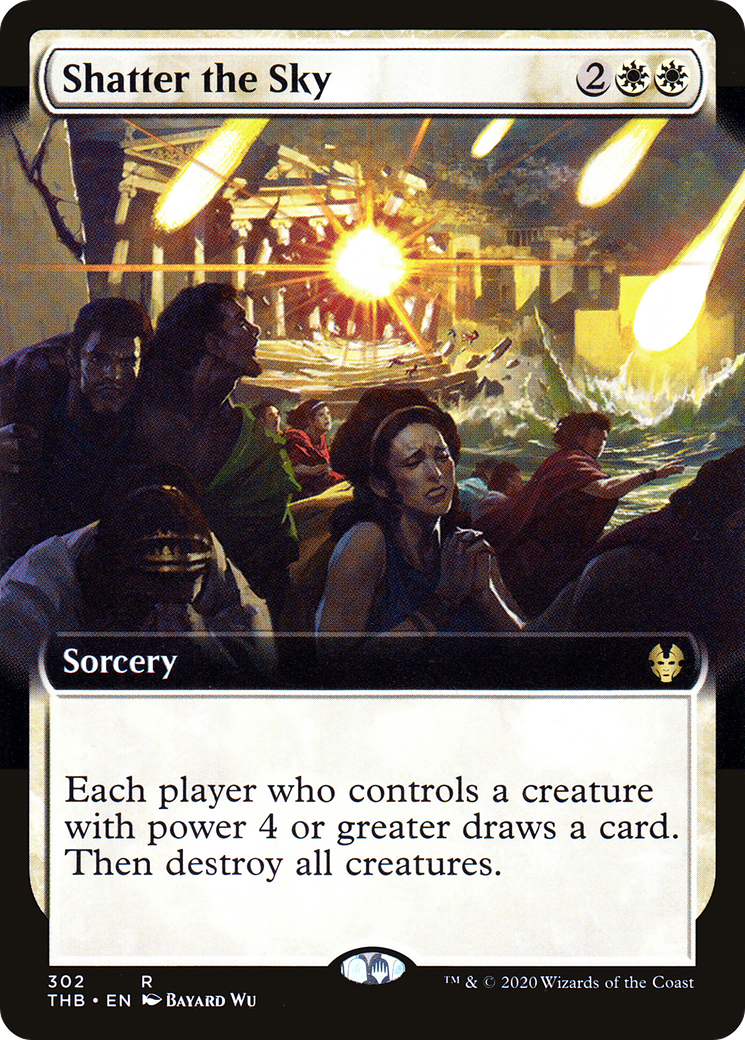 Shatter the Sky (THB-302) - Theros Beyond Death: (Extended Art) Foil - Premium MTG Single from Wizards of the Coast - Just $0.16! Shop now at Game Crave Tournament Store