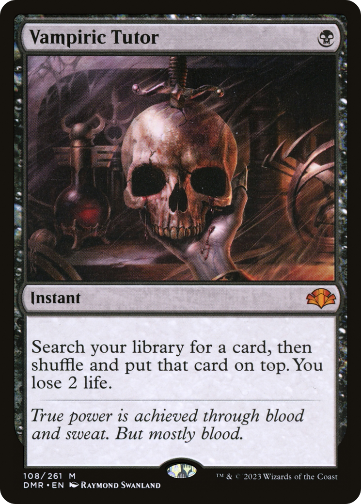 Vampiric Tutor (DMR-108) - Dominaria Remastered - Premium MTG Single from Wizards of the Coast - Just $41.87! Shop now at Game Crave Tournament Store