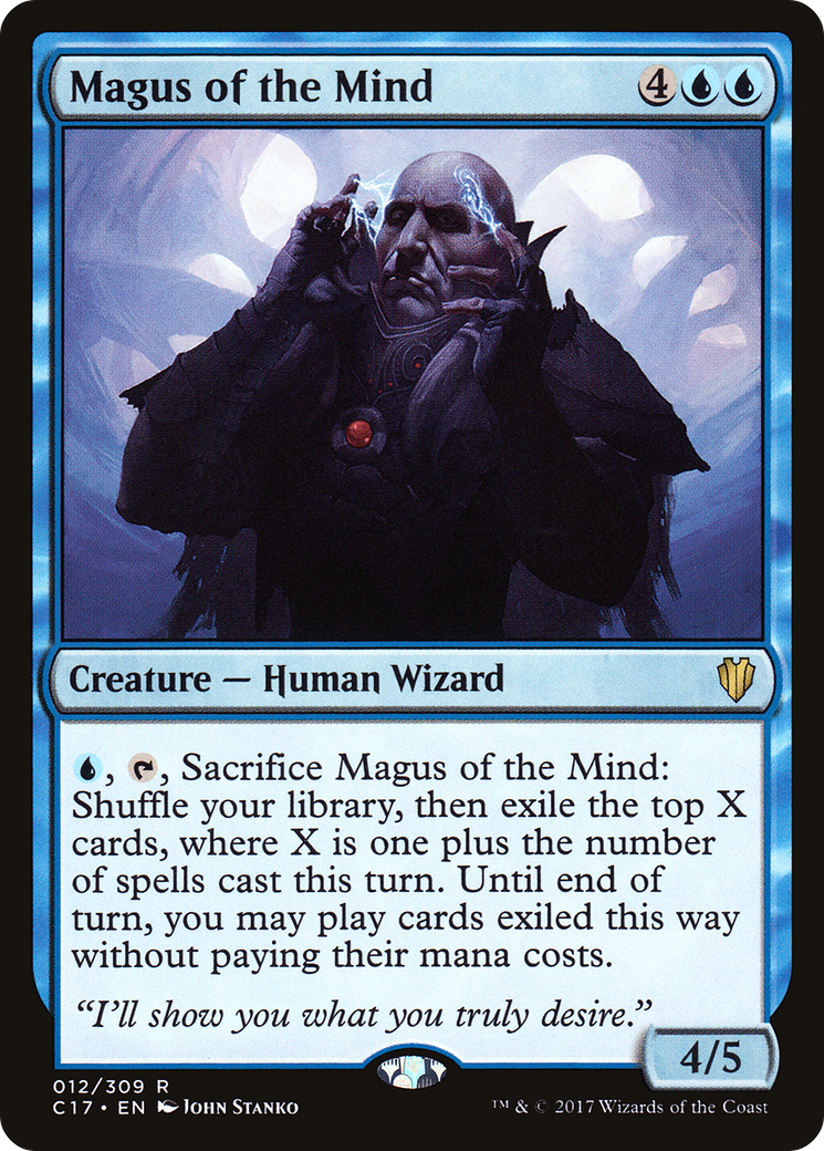 Magus of the Mind (C17-012) - Commander 2017 - Premium MTG Single from Wizards of the Coast - Just $0.08! Shop now at Game Crave Tournament Store