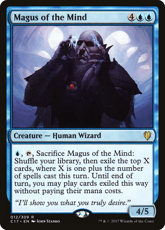 Magus of the Mind (C17-012) - Commander 2017 - Premium MTG Single from Wizards of the Coast - Just $0.08! Shop now at Game Crave Tournament Store