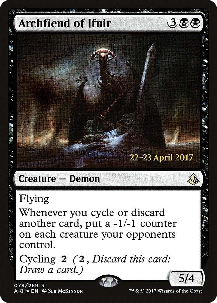 Archfiend of Ifnir (PAKH-78S) - Amonkhet Promos Foil - Premium MTG Single from Wizards of the Coast - Just $6.13! Shop now at Game Crave Tournament Store