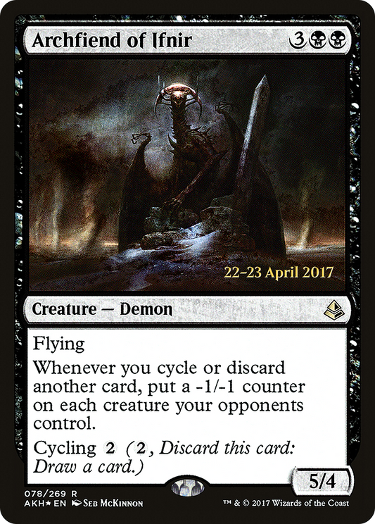 Archfiend of Ifnir (PAKH-78S) - Amonkhet Promos Foil - Premium MTG Single from Wizards of the Coast - Just $6.13! Shop now at Game Crave Tournament Store