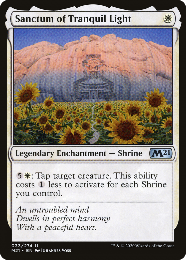 Sanctum of Tranquil Light (M21-033) - Core Set 2021 Foil - Premium MTG Single from Wizards of the Coast - Just $0.84! Shop now at Game Crave Tournament Store