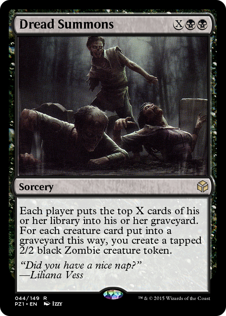 Dread Summons (PZ1-044) - Legendary Cube Prize Pack - Premium MTG Single from Wizards of the Coast - Just $0! Shop now at Game Crave Tournament Store