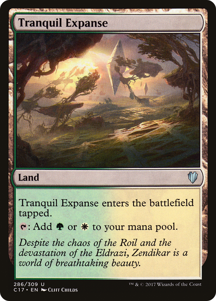 Tranquil Expanse (C17-286) - Commander 2017 - Premium MTG Single from Wizards of the Coast - Just $0.25! Shop now at Game Crave Tournament Store