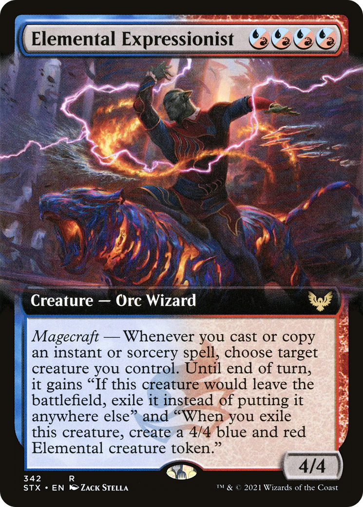 Elemental Expressionist (STX-342) - Strixhaven: School of Mages: (Extended Art) - Premium MTG Single from Wizards of the Coast - Just $0.08! Shop now at Game Crave Tournament Store
