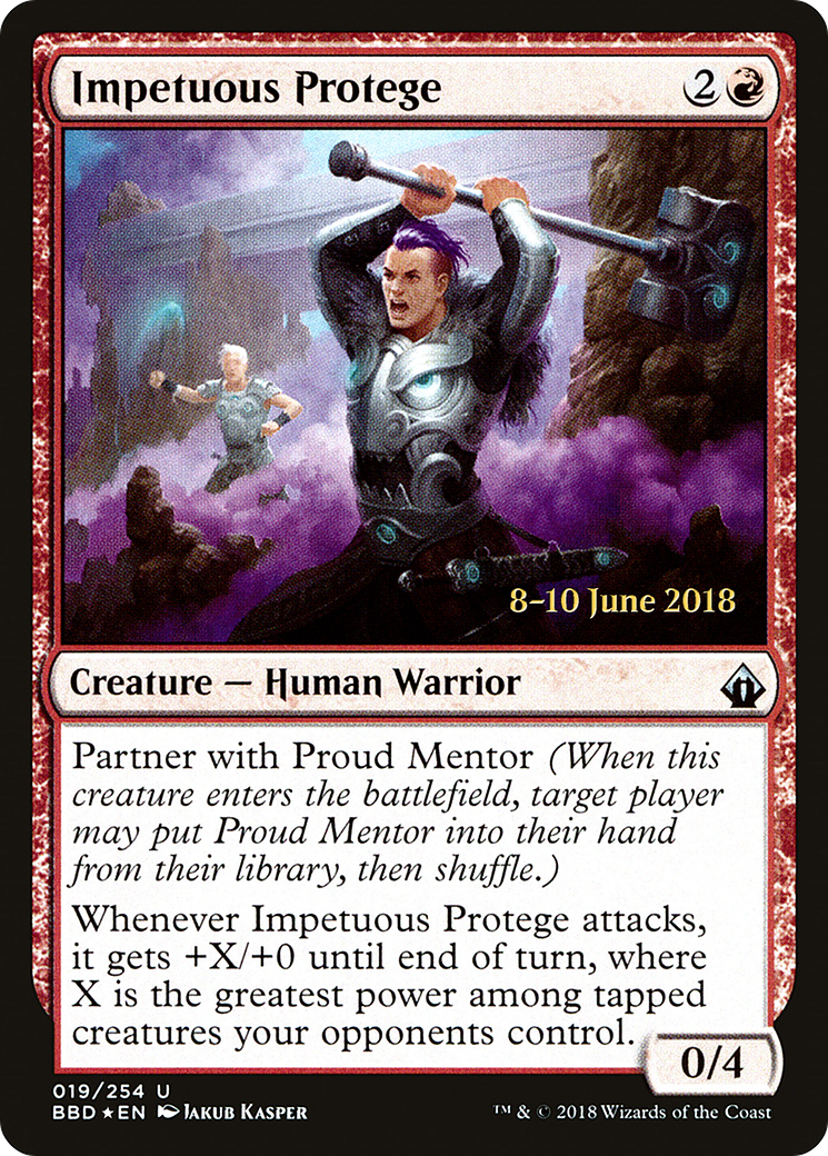 Impetuous Protege (PBBD-19S) - Battlebond Promos Foil - Premium MTG Single from Wizards of the Coast - Just $0.09! Shop now at Game Crave Tournament Store