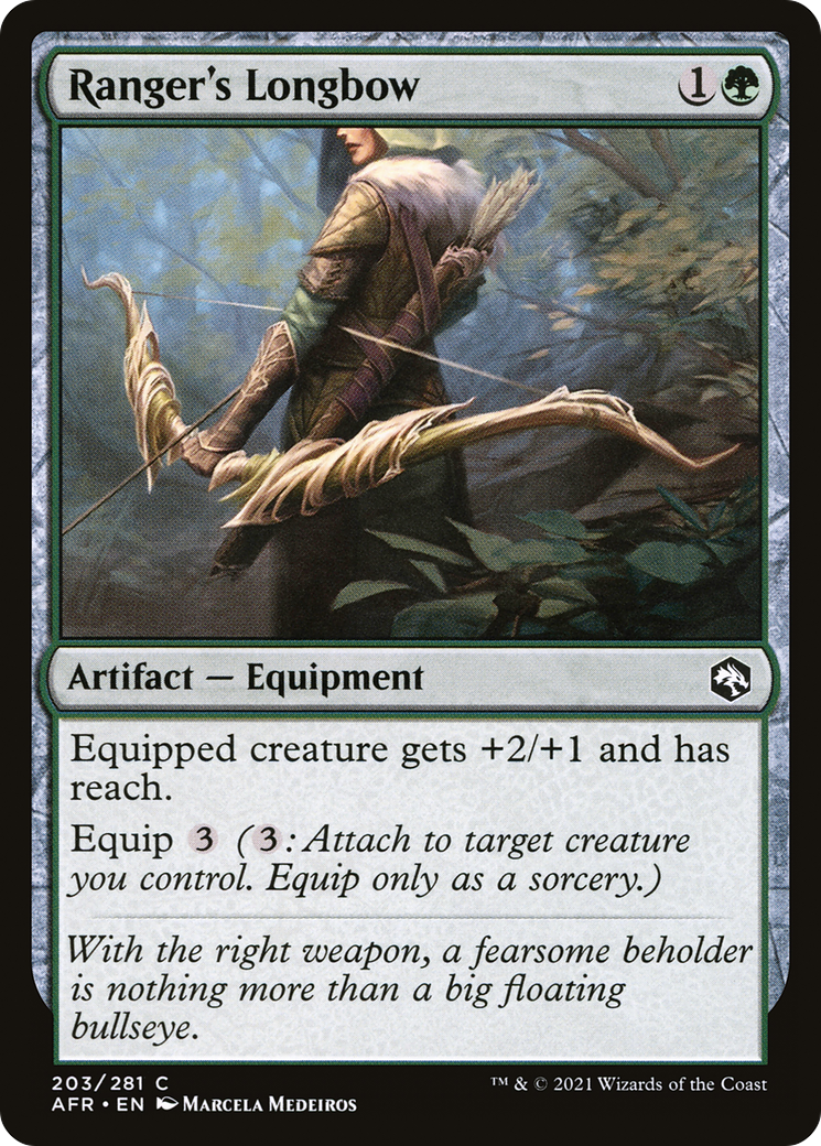 Ranger's Longbow (AFR-203) - Adventures in the Forgotten Realms Foil - Premium MTG Single from Wizards of the Coast - Just $0.08! Shop now at Game Crave Tournament Store