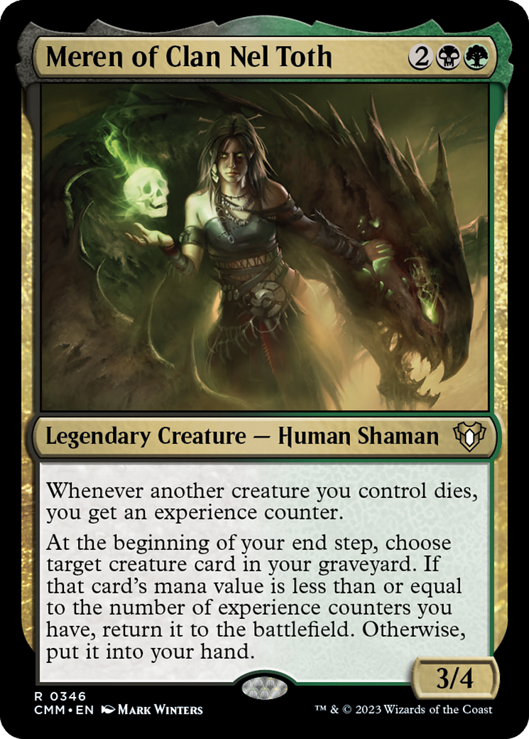 Meren of Clan Nel Toth (CMM-346) - Commander Masters - Premium MTG Single from Wizards of the Coast - Just $0.35! Shop now at Game Crave Tournament Store